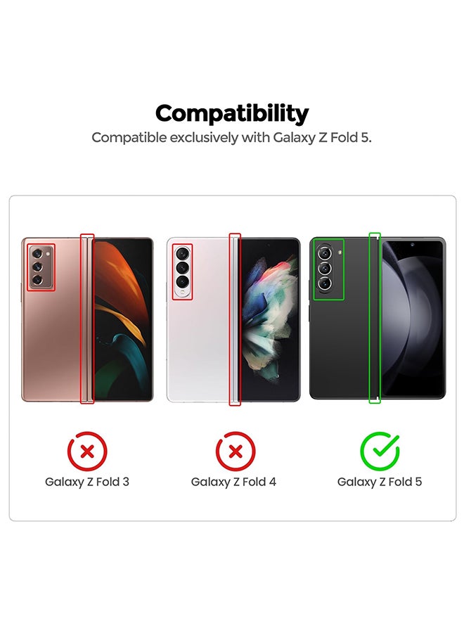 O Ozone Slim Case For Samsung Galaxy Z Fold 5, [Frosted Feel] Non-Slip Lightweight Full-Body Protective Phone Case Cover for Galaxy Z Fold5 - Green  - Image 2