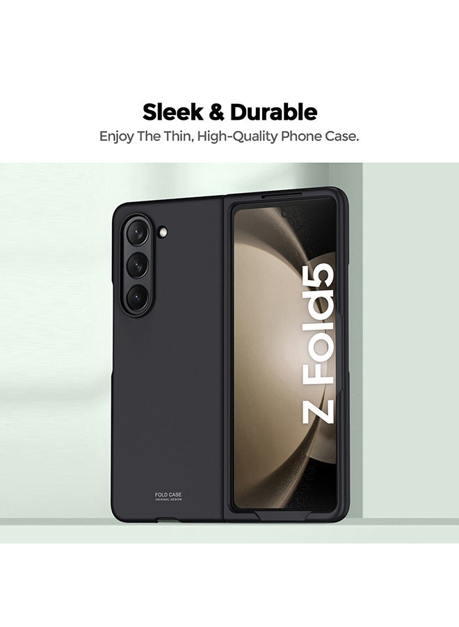 O Ozone Slim Case For Samsung Galaxy Z Fold 5, [Frosted Feel] Non-Slip Lightweight Full-Body Protective Phone Case Cover for Galaxy Z Fold5 - Green  - Image 4