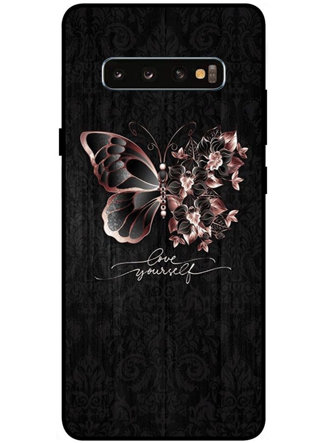 EYE CATCH Protective Case Cover For Samsung Galaxy S10 Plus 5G 6.7 Inches Smart Series Printed Protective Case Cover for Samsung S10 Plus 5G Love Yourself - Image 1
