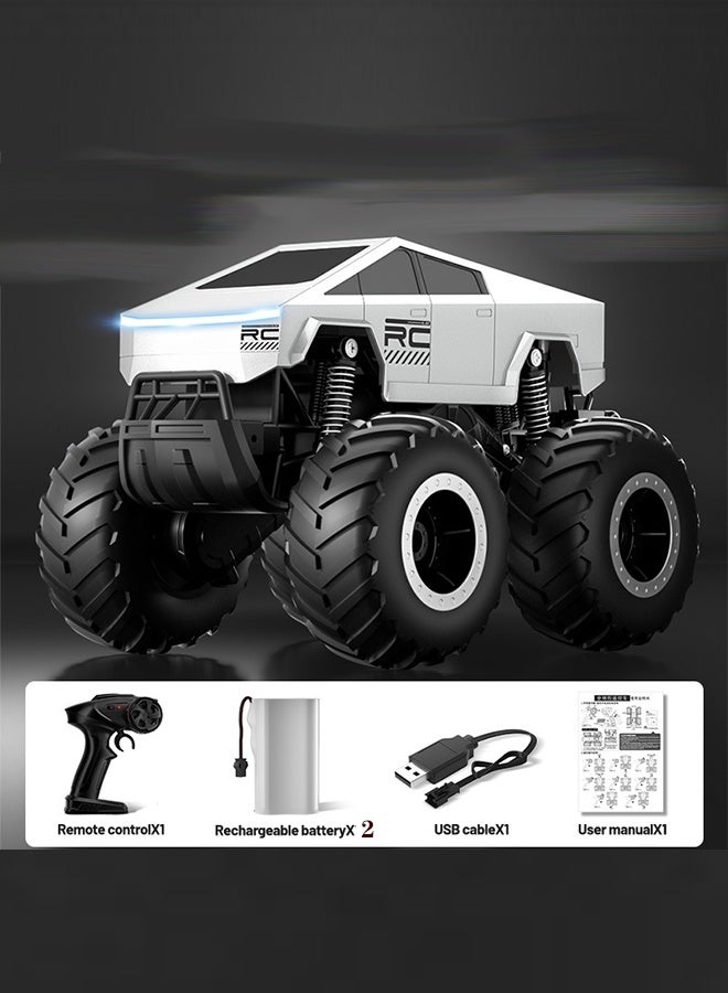 سيستار سيارة بيك اب على الطرق الوعرة بمقياس 1:16، سيارة دفع رباعي مقاومة للماء بتحكم عن بعد 2.4 جيجاهرتز، لعبة أطفال، برمائية بتحكم عن بعد، سيارة شاحنة بتحكم عن بعد، مناسبة للأطفال فوق سن 8 سنوات (تتضمن جهاز تحكم عن بعد*1، كابل شحن USB*1، بطاريات*2، دليل تعليمات باللغة الإنجليزية*1) - Image 2