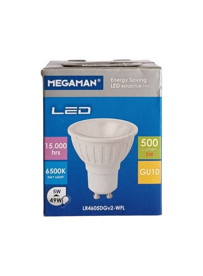 Megaman LED GU10 Bulb LR4605DGv2 WFL 5W - Daylight(6500K) - Image 1