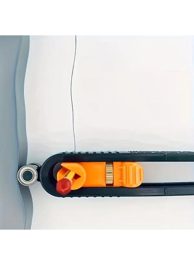 Orange Adjustable Irregular Curve Ruler Locking Mechanism Woodworking Tool Set - Image 5