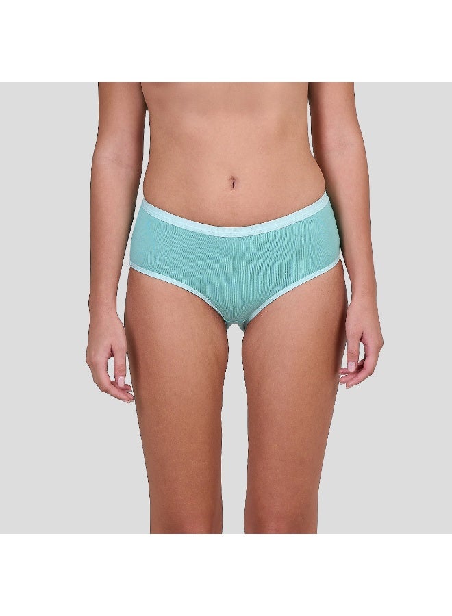 DICE Pack of 6 Classic Cotton Midi Brief Panties Underwear for Women - Image 3