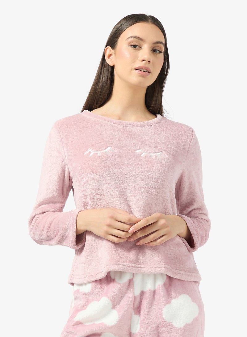 Ginger Cozy Fleece Top & Pant Set - Image 3