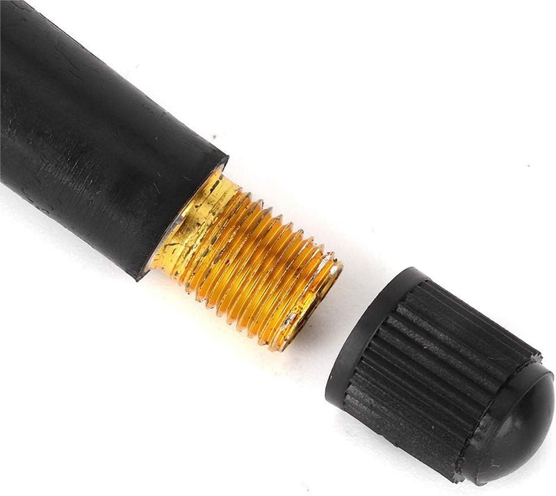 Tbest Car Valve TR414 Tyre Valves, 10 Pieces TR414 Wheel Snap-in Tyre Valves Rubber Car Motor Tyre Valve Stem Replacement Part with Dust Cap without Valve Insert for Standard 11.5 mm 0.5 Inch Rim Hole - Image 5