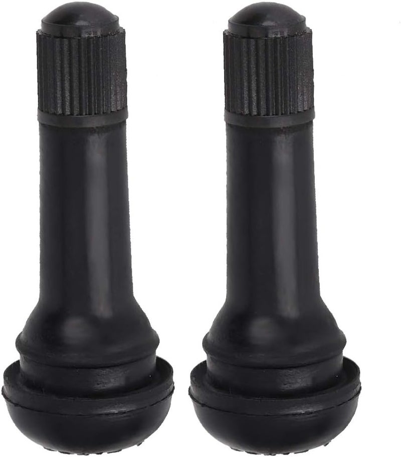 Tbest Car Valve TR414 Tyre Valves, 10 Pieces TR414 Wheel Snap-in Tyre Valves Rubber Car Motor Tyre Valve Stem Replacement Part with Dust Cap without Valve Insert for Standard 11.5 mm 0.5 Inch Rim Hole - Image 2
