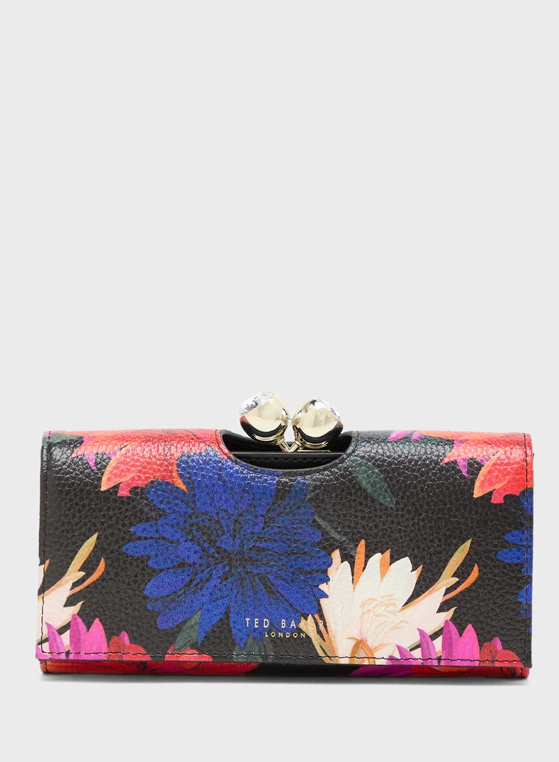 تيد بيكر Printed Rose Detail Bobble Clutche