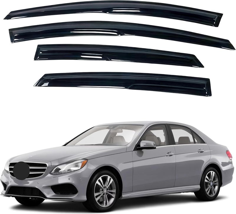 IMMORTAL GROUP Window Visor for Mercedes-Benz E-Class Sedan (2010-2016) - Rain Guard Tape-On Deflector - Image 1