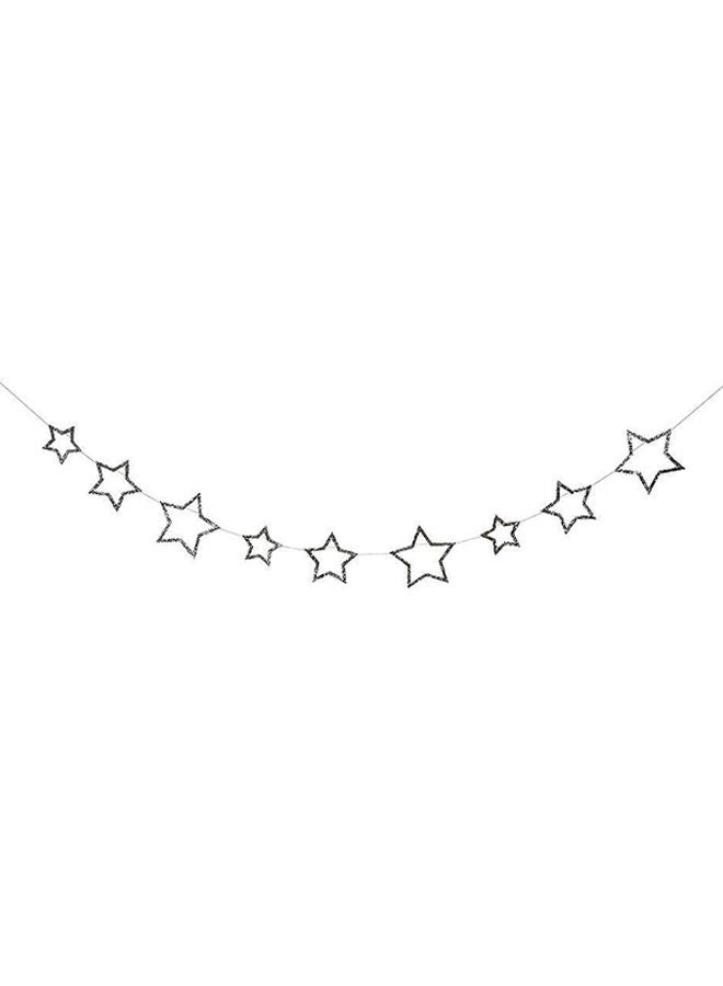 NIBEMINENT Chunky Glitter Stars Mini Garland - Image 1