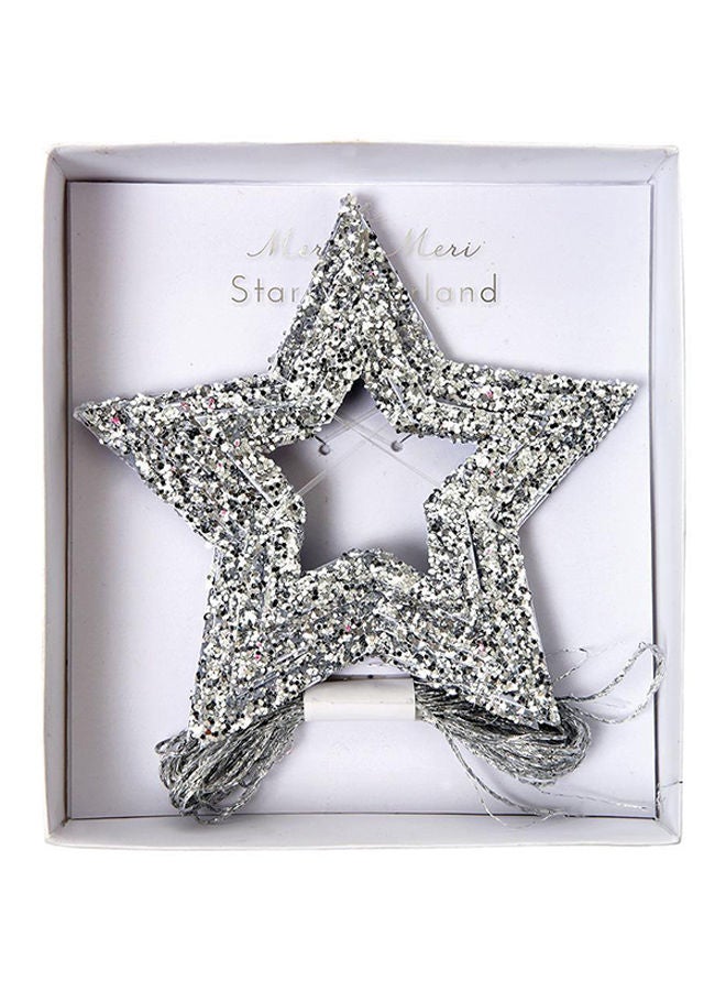 NIBEMINENT Chunky Glitter Stars Mini Garland - Image 2