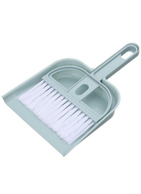 Mini Broom Shovel Set Home Use Desktop Cleaning Pet Childrens Mini Sweep Dustpan Plastic Material Household Cleaning Tools Nordic blue
