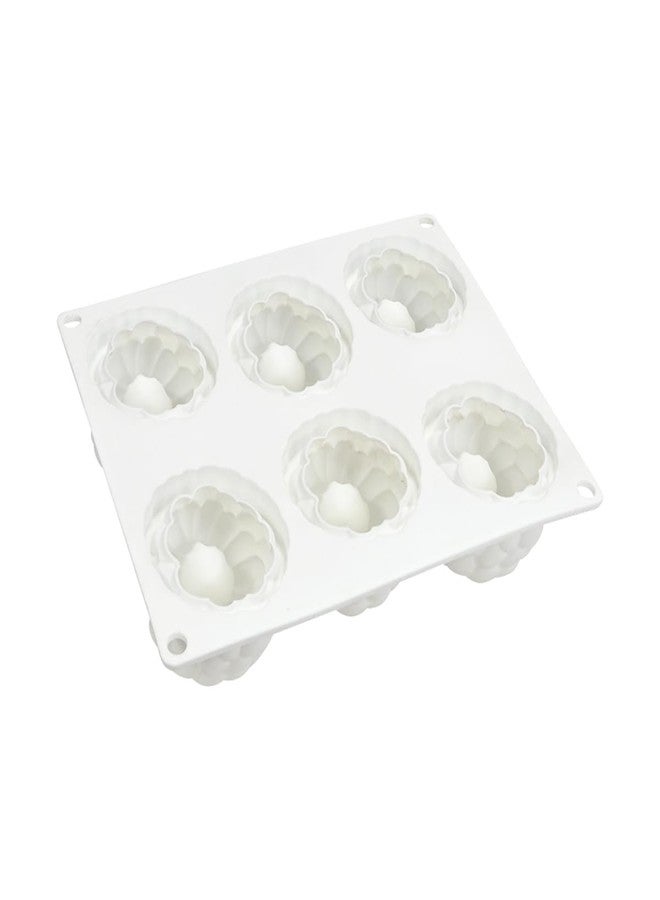 mostsom Silicone Dessert Mold, 6-Cavity Raspberry Pattern Chocolate Mousse Cake Mold, Flexible Baking Mold for Candy, Jelly, Ice Cube (B_ Raspberry) - Image 5