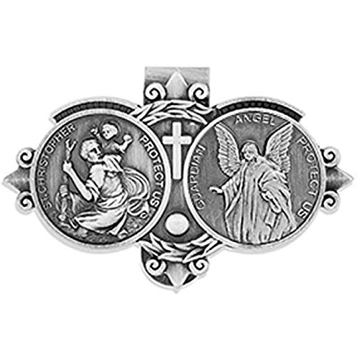 VENERARE Catholic Visor Clip for Protection While Driving | Beautiful and Traditional Design | Makes a Great Gift for Teens and New Drivers I 10 Designs Available - Image 1