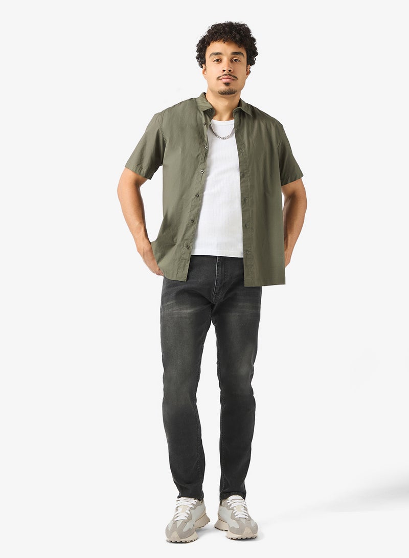 سفنتي فايف قميص كلاسيكي بقصة عادية - Image 4