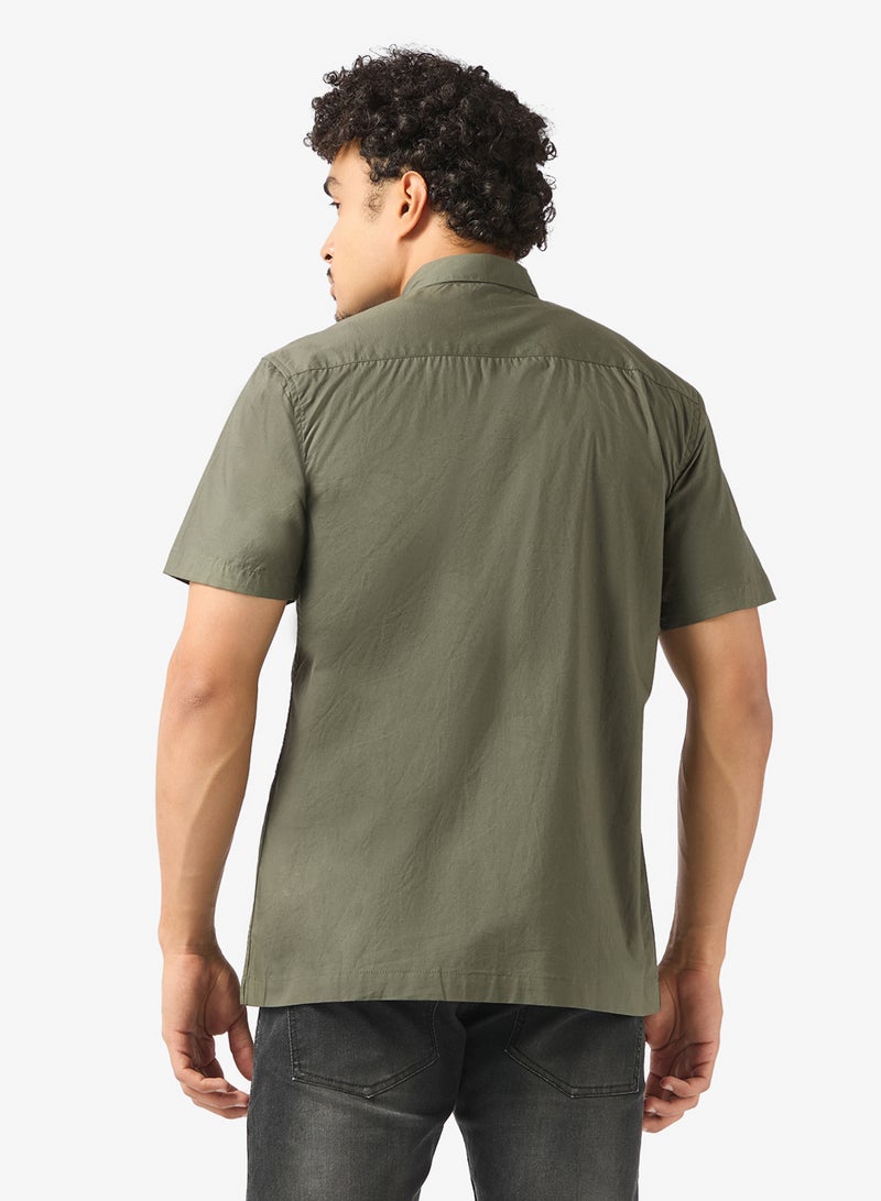 سفنتي فايف قميص كلاسيكي بقصة عادية - Image 2