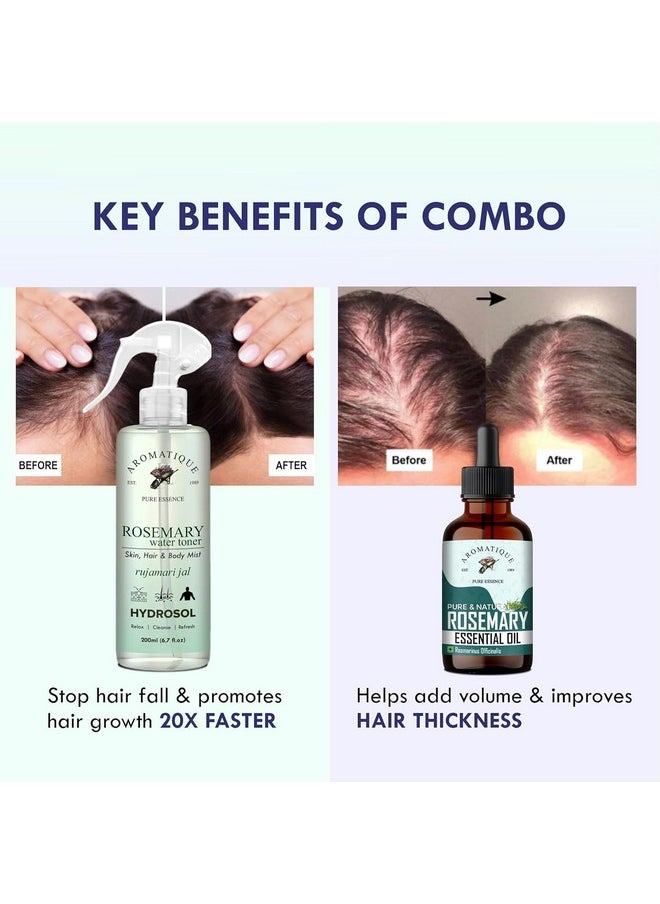 AROMATIQUE Rosemary Water With Hair Oil | Helps Reduce Hair Fall | Strengthens Hair (Rosemary Water+ Rosemary Oil)  - Image 3