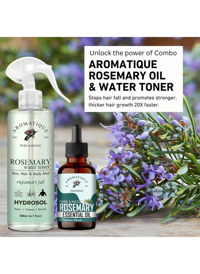 AROMATIQUE Rosemary Water With Hair Oil | Helps Reduce Hair Fall | Strengthens Hair (Rosemary Water+ Rosemary Oil)  - Image 5