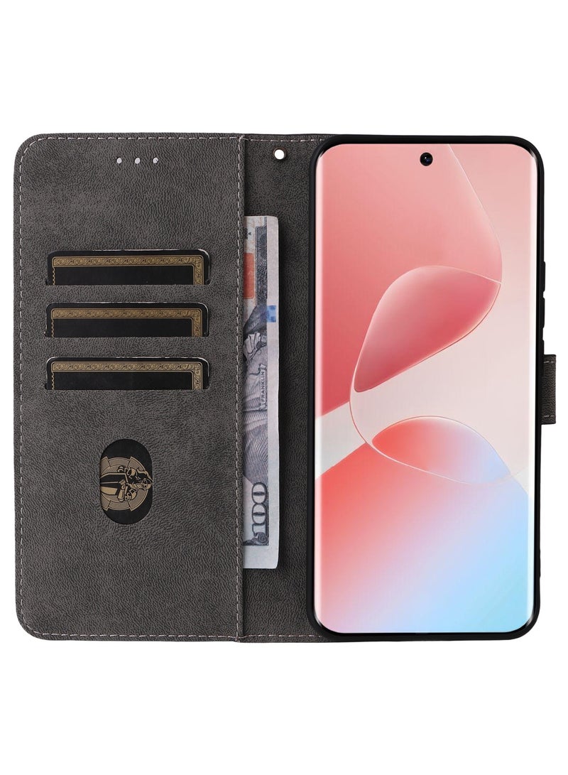 For Infinix Hot 60 Pro Plus Flip Cover with Detachable Lanyard, PU Leather Full Body Protection Shockproof Flip Mobile Phone Case, RFID Anti-theft Brush Folio Wallet Case - Image 5