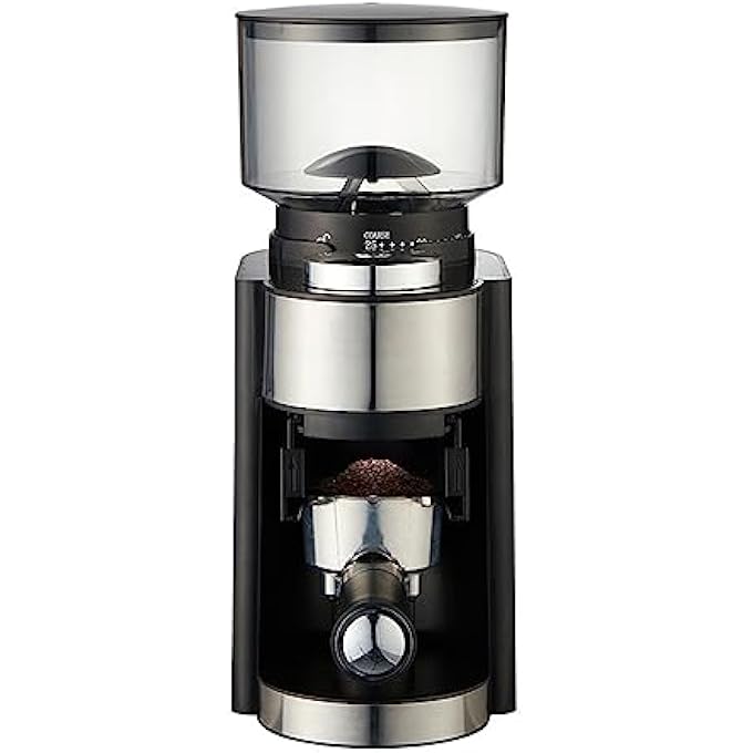 Eacam Electric Burr Coffee Grinder Adjustable Automatic Conical Burr Mill Coffee Bean Grinder With 25 Grind Setting For 212 Cups Capacity French Press Drip Coffee And Espresso Black - Image 1