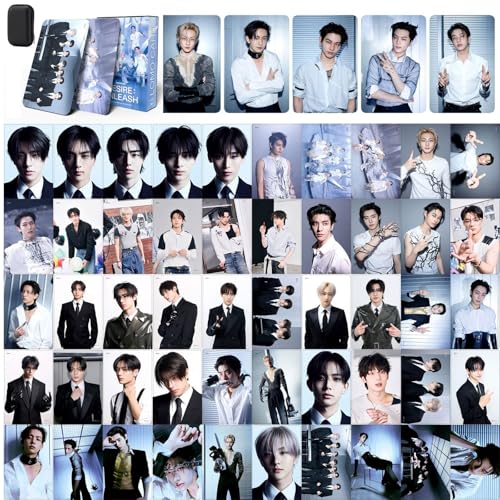 squishy 55Pcs Boy Band Photocards, K-Pop Lomo Card Set for Collectors and Fans, Perfect for Wall Decor, Scrapbooking, and Gift Giving - Image 1