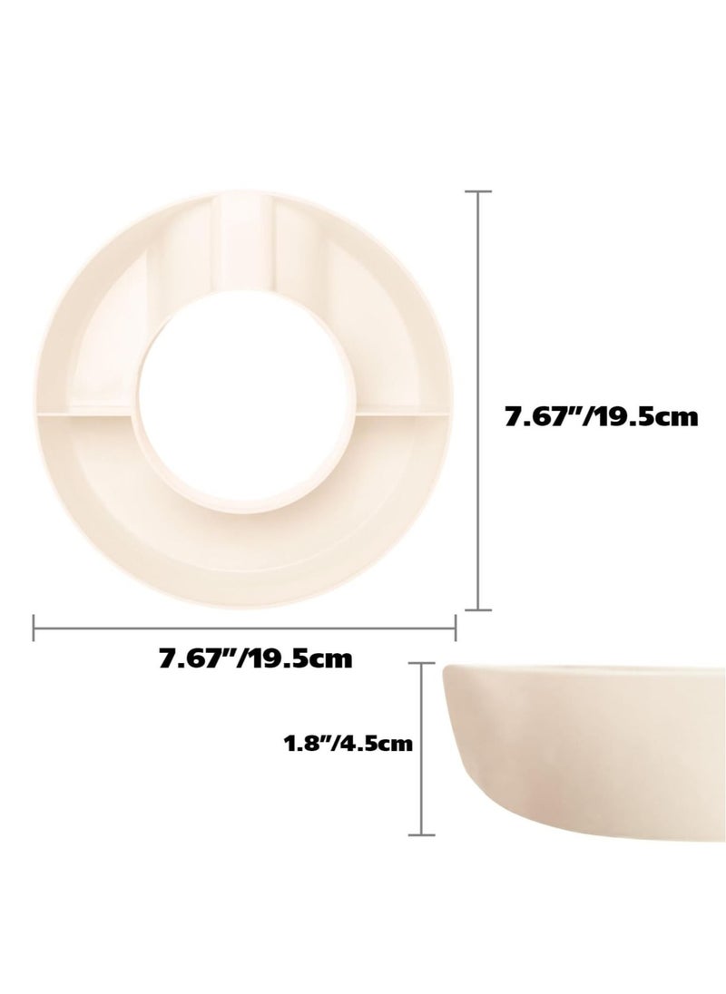 Generic - Snack Bowl for Stanley 40 oz Tumbler, Snack Tray, Reusable Snack Ring for Stanley Insulated Cup Accessories (White) - Image 1