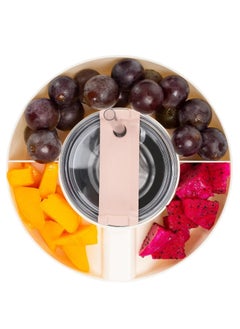 Generic Snack Bowl for Stanley 40 oz Tumbler, Snack Tray, Reusable Snack Ring for Stanley Insulated Cup Accessories (White)  - Image 1