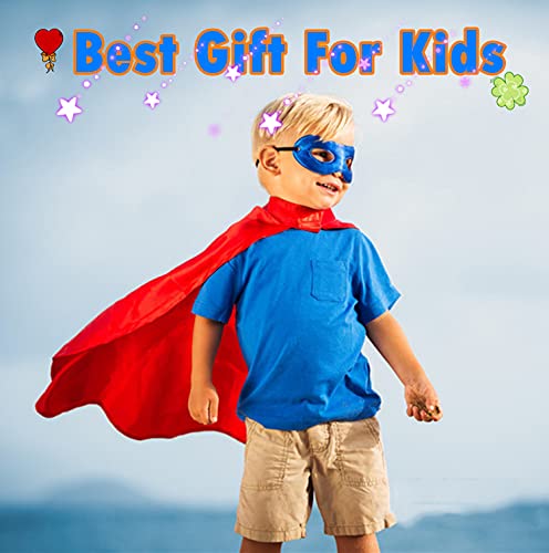AICOC Capes and Masks For kids Double Side Dress up Costumes Christmas Halloween Cosplay Gift For Boys Girls - Image 4