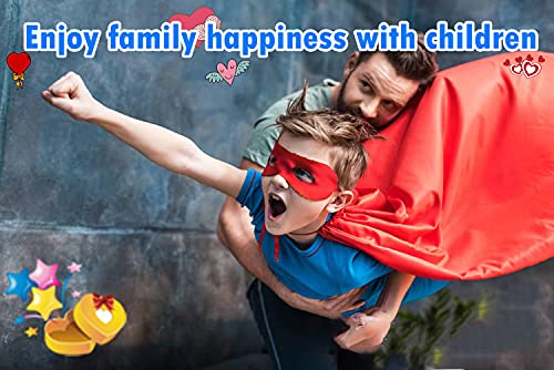 AICOC Capes and Masks For kids Double Side Dress up Costumes Christmas Halloween Cosplay Gift For Boys Girls - Image 5