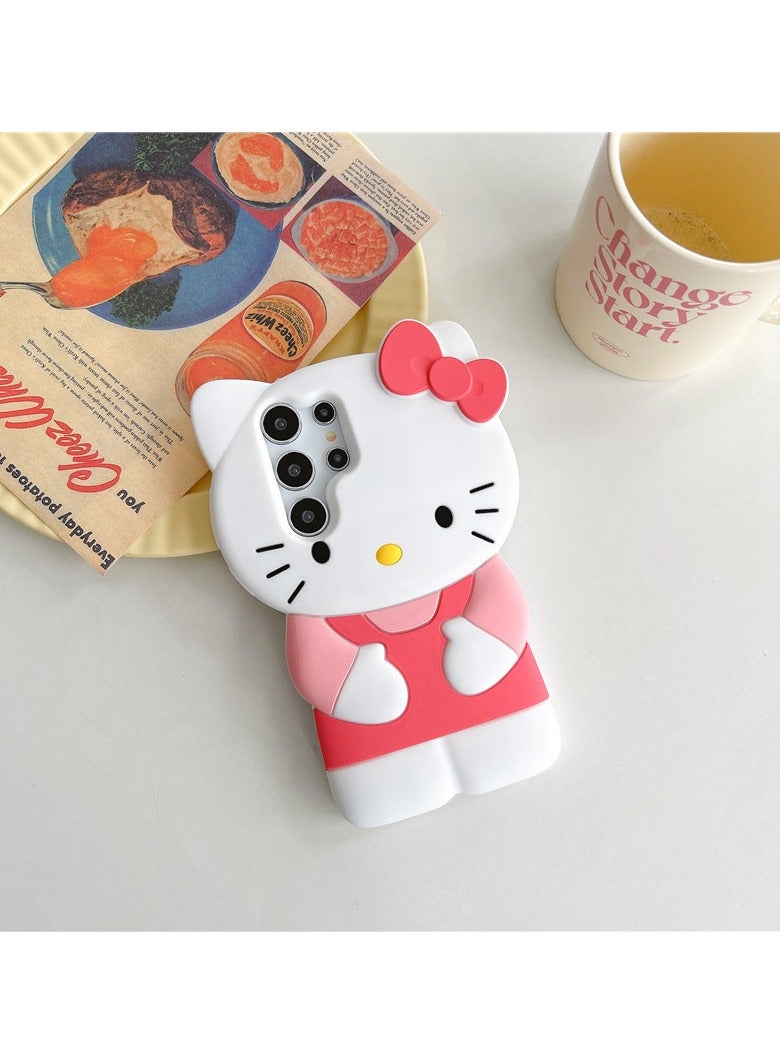 general Cartoon Phone Case for Samsung Galaxy S24 Ultra 6.8", Stylish and Cute 3D Cute Kawaii Soft Silicone Animal Protection Gel Vibrating Gel Back Case for Kids Female Girls Boys - Image 2