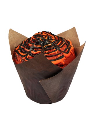 Orange Spider Halloween Muffin