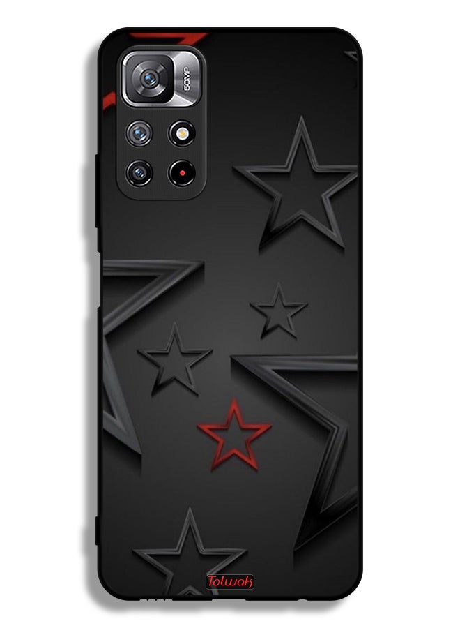 Tolwak Xiaomi Redmi Note 11S Protective Case Cover Stars Pattern - Image 2