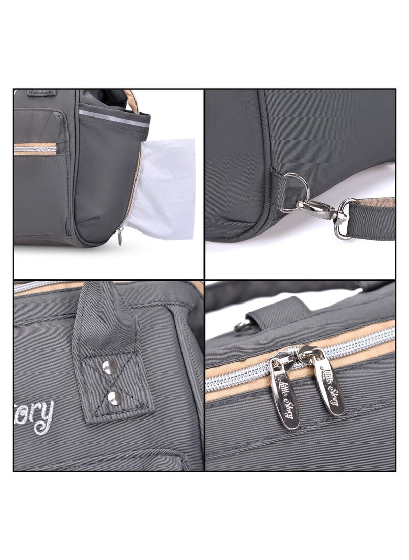 Reversible Trip Stroller With Ace Diaper Bag And 5-point Safety Harness - Grey - pzsku/Z3B6C551348FE15A72C3FZ/45/_/1668434186/0f33e551-863e-4a28-8355-d6f219f122c8