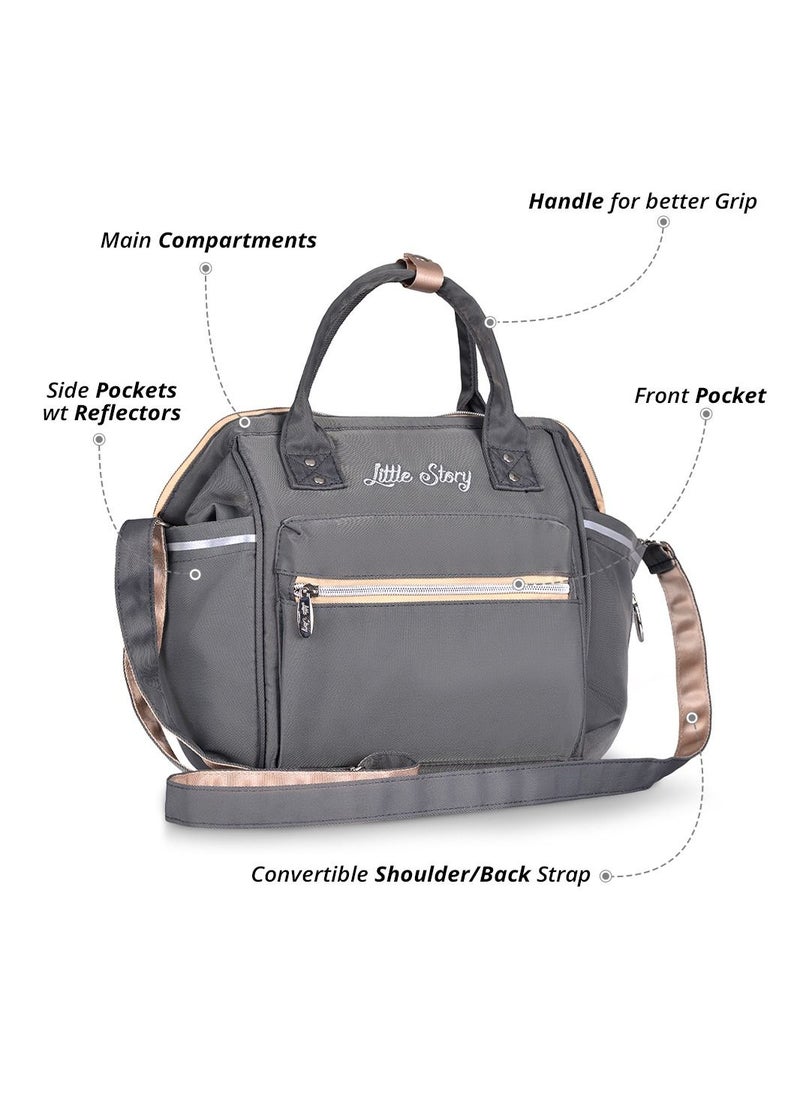 Reversible Trip Stroller With Ace Diaper Bag And 5-point Safety Harness - Grey - pzsku/Z3B6C551348FE15A72C3FZ/45/_/1668434186/168164bc-14e2-4057-ad75-919aed6901b0