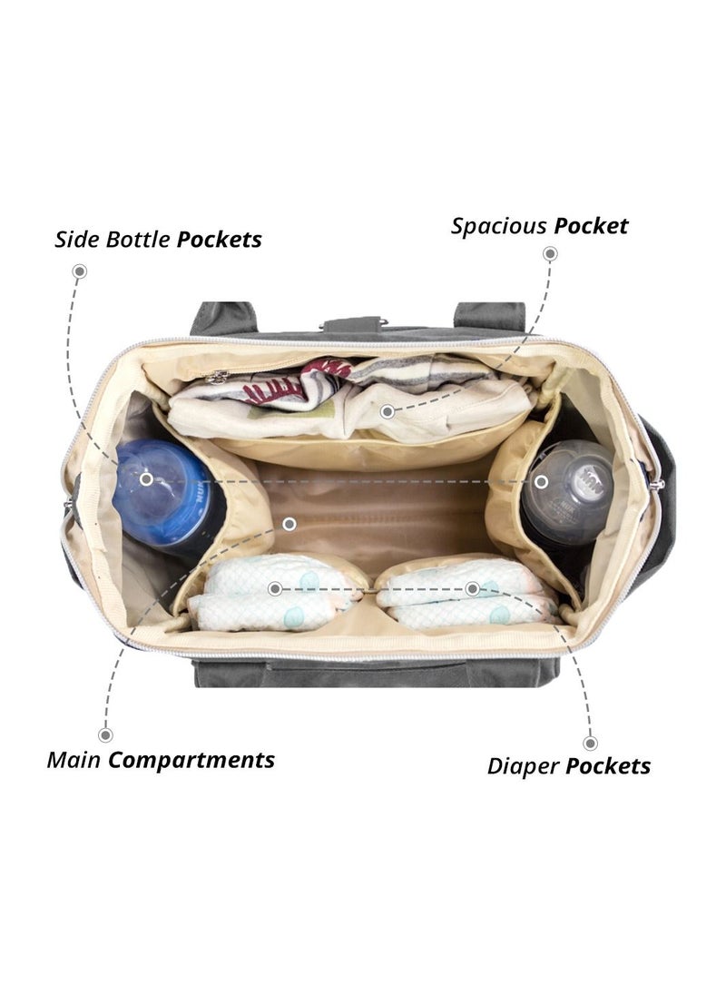 Reversible Trip Stroller With Ace Diaper Bag And 5-point Safety Harness - Grey - pzsku/Z3B6C551348FE15A72C3FZ/45/_/1668434186/26b1c6d4-ea51-48d3-b977-37854f390f15