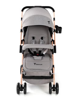 TEKNUM Reversible Trip Stroller With Ace Diaper Bag And 5-point Safety Harness - Grey  - Image 2