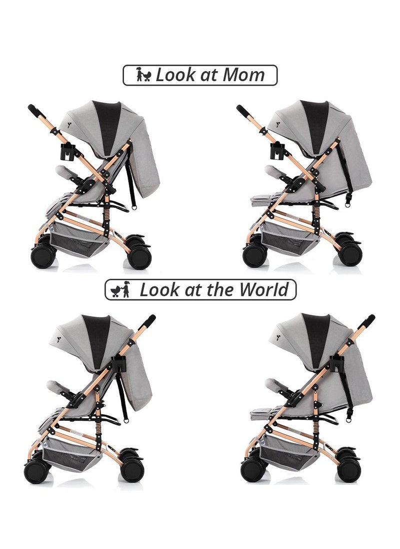 Reversible Trip Stroller With Ace Diaper Bag And 5-point Safety Harness - Grey - pzsku/Z3B6C551348FE15A72C3FZ/45/_/1668434186/5373b266-7a19-441d-bf3f-c85cd96e4261