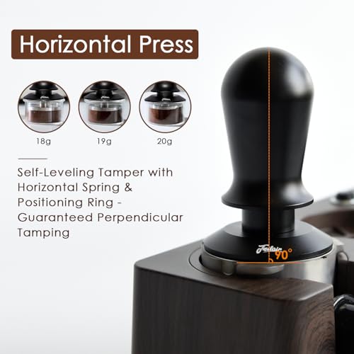 Feilair 58.35mm Espresso Tamper, 3 Spring Loaded Tamper, Espresso tamper tool with Ripple Base, Self Leveling Tamper for Barista, Compatible with Breville BES920/BES980, Gaggia 58mm Portafilter - Image 5