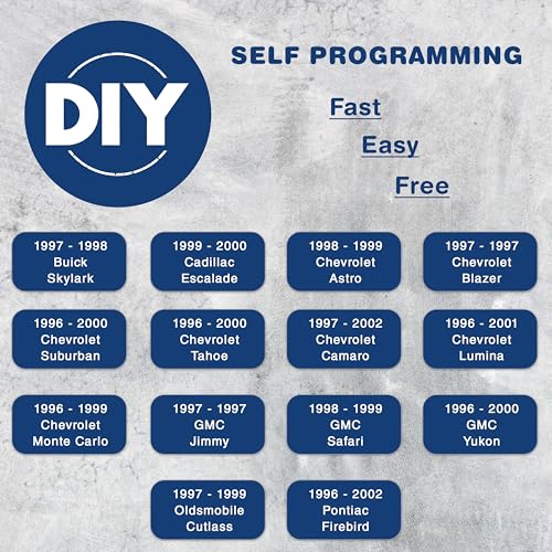 KeylessOption Key Fob Replacement for 1996 1997 1998 1999 2000 Buick Cadillac Chevrolet Chevy GMC Oldsmobile Pontiac Keyless Entry Remote Control, 3-Button 16245100-29, Self Programming - Image 3