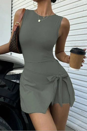 SVL SVL Play & Party Dress with Inner Shorts Olive
