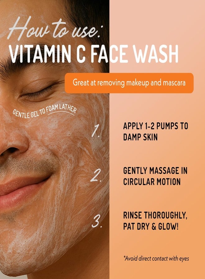 Eve Hansen Vitamin C Cleanser Face Wash | Anti Aging Facial Cleanser for Fine Lines, Age Spots, Dark Circles | Cruelty Free Skin Care Cleansing Gel with Aloe Vera, Vitamin E (4 oz) - Image 5