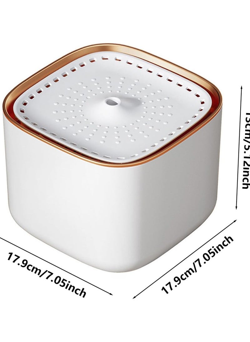 نافورة مياه للقطط، موزع مياه أوتوماتيكي هادئ للغاية للكلاب من نيكومي 3 لتر مع فلتر مياه ومحول طاقة، سهل التنظيف، صحي، نافورة مياه للحيوانات الأليفة للقطط والكلاب والحيوانات الأليفة المتعددة (أبيض) - Image 5