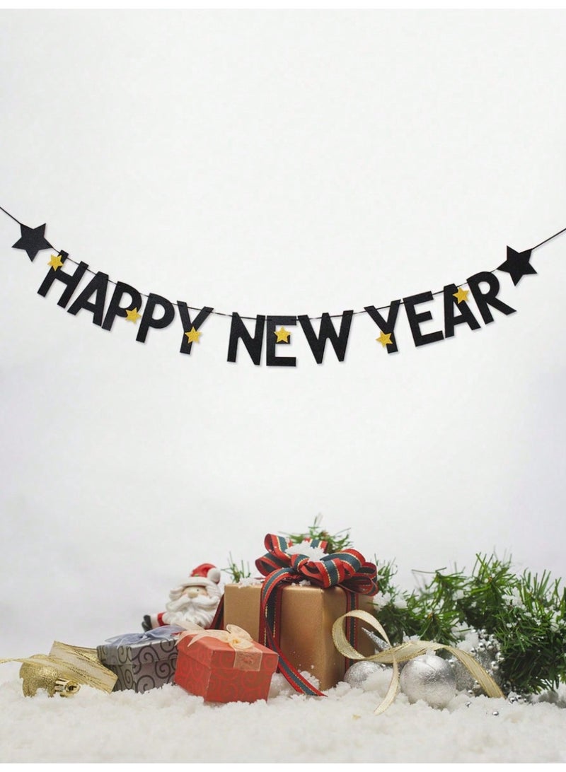 New Year's decorations 2026 and welcoming the new year: a 3-meter-long banner with the phrase "Happy New Year" - Image 4