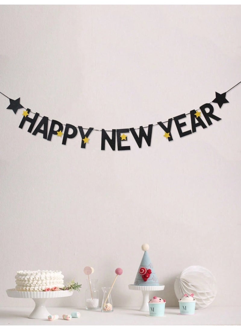 New Year's decorations 2026 and welcoming the new year: a 3-meter-long banner with the phrase "Happy New Year" - Image 3