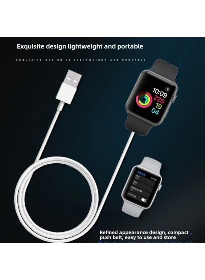 For Apple IWatch Watch Charger Support S1-S9 Square Magnetic Charger-Color:Large C Port Fast Charging Aluminum Alloy  - Image 3