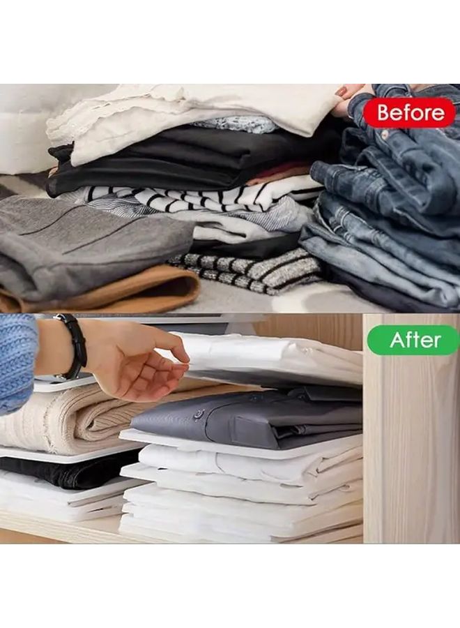 5pcs Folding Board For Clothes Sweater Shirt Storage Organizer Anti Wrinkle Closet - Image 3