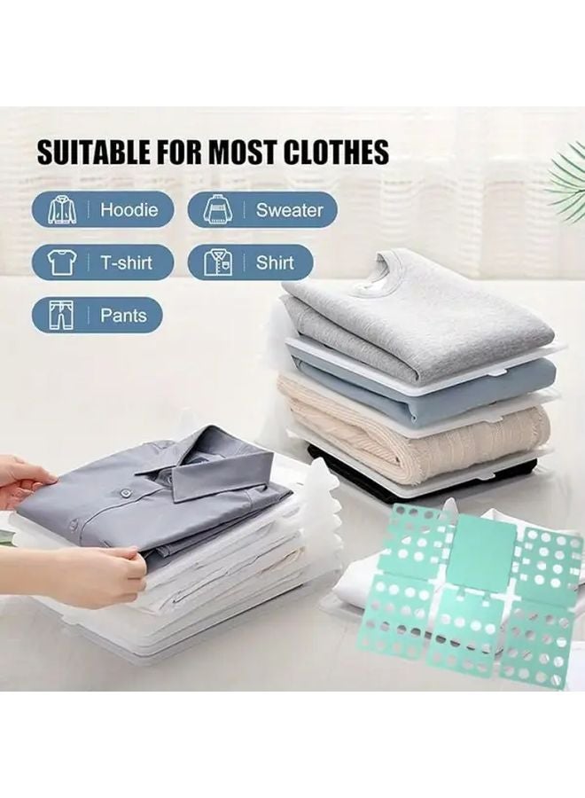 5pcs Folding Board For Clothes Sweater Shirt Storage Organizer Anti Wrinkle Closet - Image 2