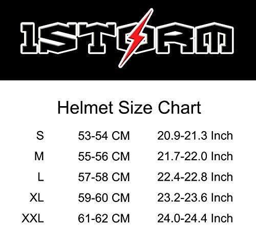 1Storm Motorcycle Bike Full Face Helmet with Mechanic Skull Design - Image 2
