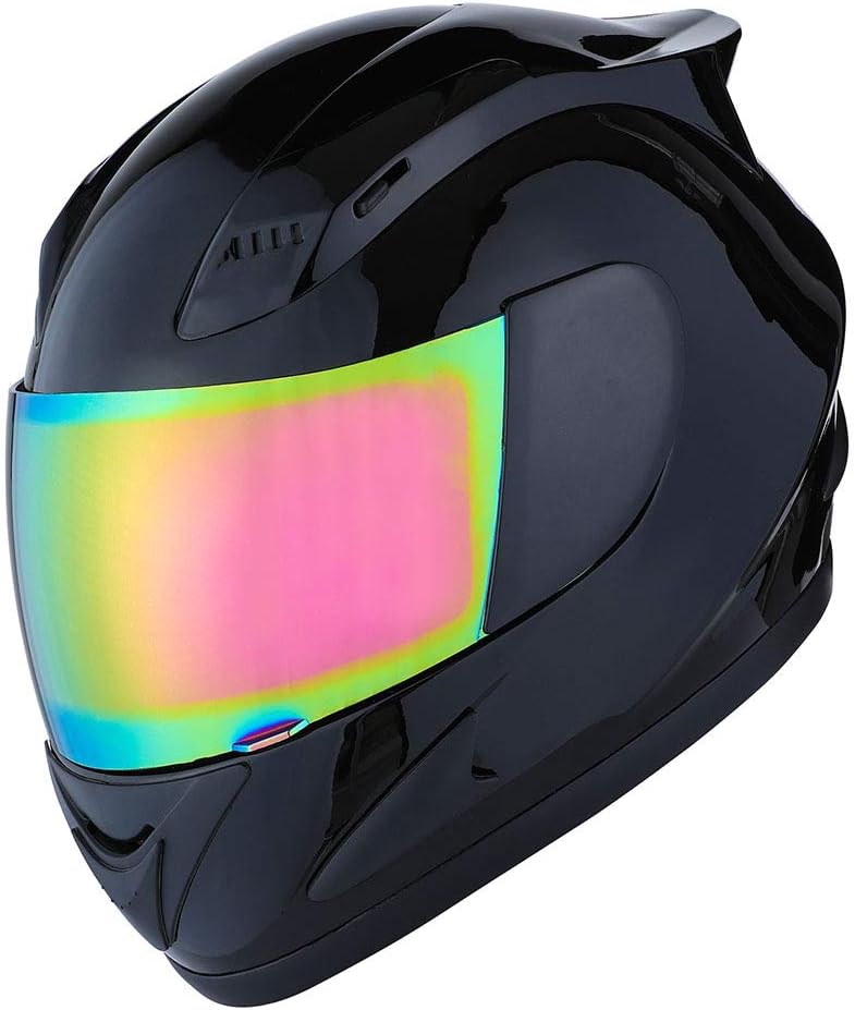 1Storm Motorcycle Bike Full Face Helmet with Mechanic Skull Design - Image 3