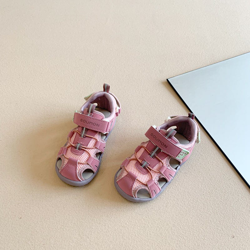Children'S Sandals 2025 Soft Bottom Sandals Girls' Fashion All-Match Casual Non-Slip Sports Sandals - Image 4
