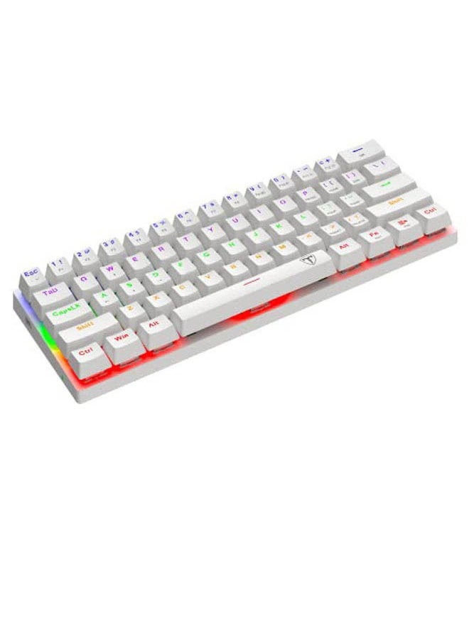 Rock Pow 61 keys RGB Backlit Wired Mechanical Gaming Keyboard, Mini Keyboard, Waterproof for PC/Mac Gamer  - Image 3